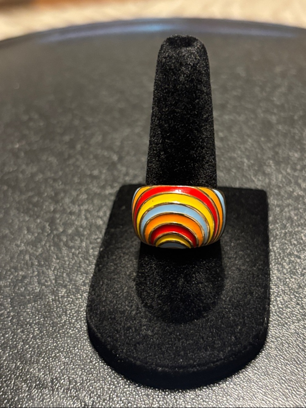 C&C California Multicolor‎ Striped Enamel Dome Ring